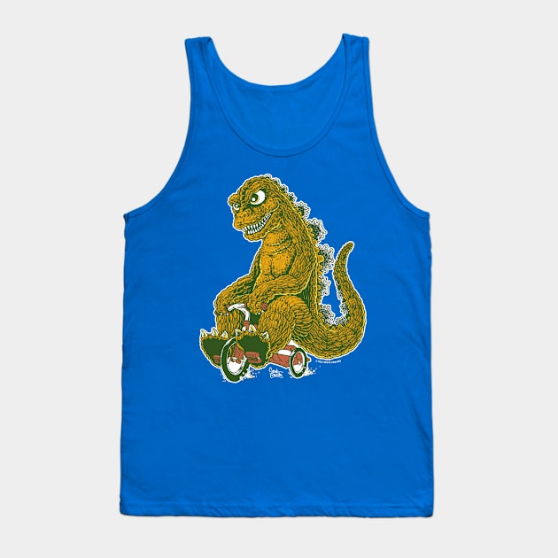 Fun Times Godzilla Tank Top by Steve Chanks